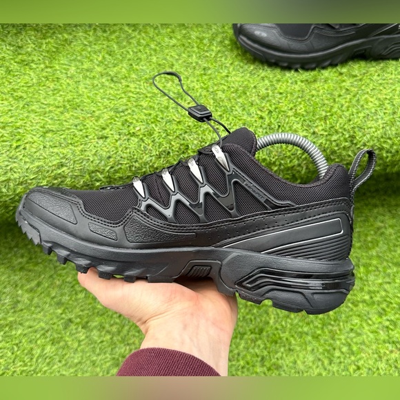 Shoes Salomon ACS + All Black Brand New Sneakers 9.5M/10.5W US Trail Running - Picture 3 of 6